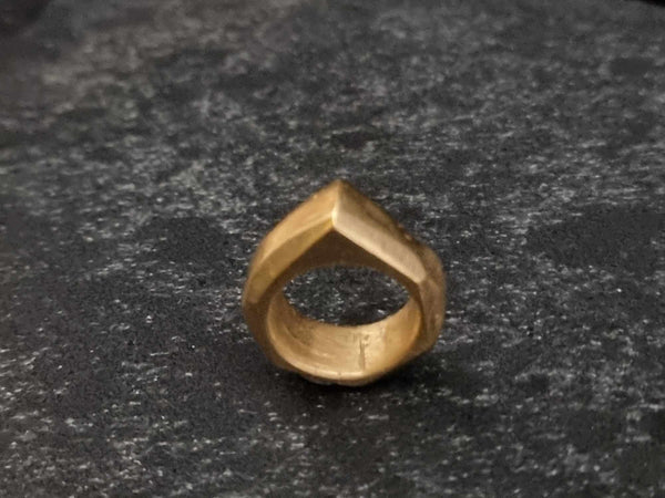 Facets Ring | Brass