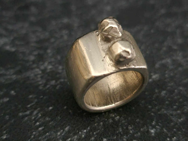 Uno Ring | White Bronze