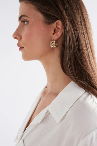 Elk Hulle Tiny Hoop Earring - Gold