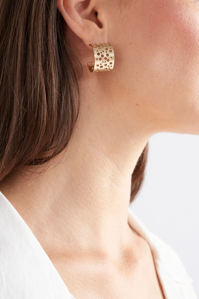 Elk Hulle Tiny Hoop Earring - Gold