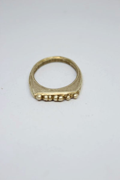 Brass - Thin Pebble Ring - #42