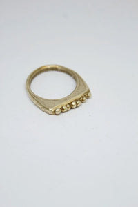 Brass - Thin Pebble Ring - #42