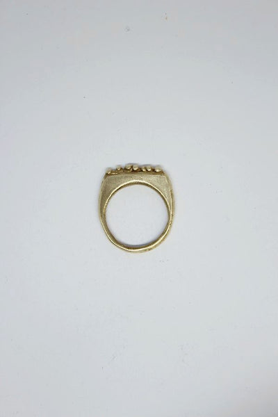 Brass - Thin Pebble Ring - #42