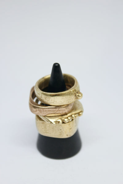 Brass - Thin Pebble Ring - #42