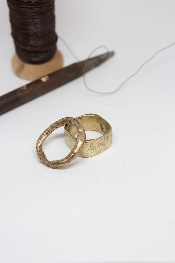 Bronze Hand Formed, Organic Ring - #48