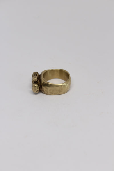 Brass Rocks Ring  - #90