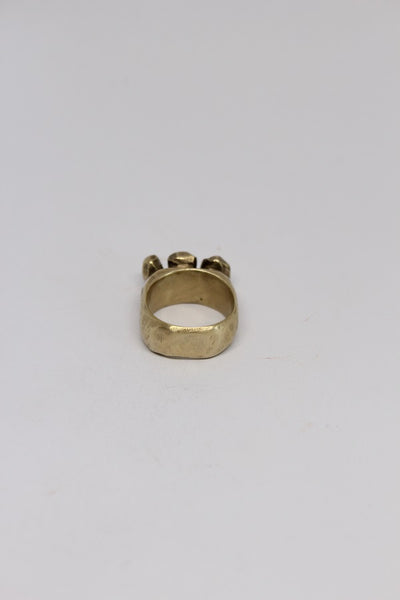 Brass Rocks Ring  - #90