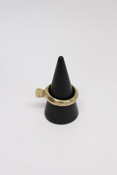 Brass Solitaire Ring - #92