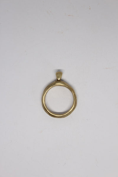 Brass Solitaire Ring - #92