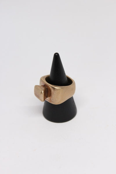 Bronze Statement Stone Ring - #96