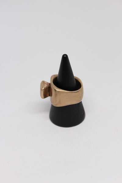 Bronze Statement Stone Ring - #96