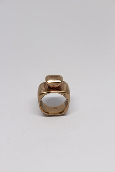 Bronze Statement Stone Ring - #96