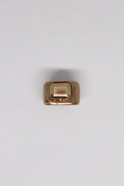 Bronze Statement Stone Ring - #96