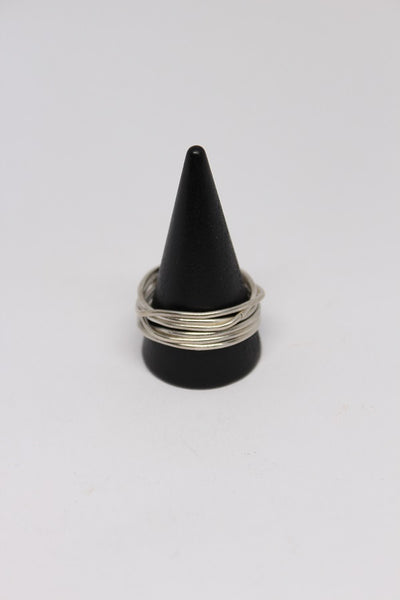 Silver Tangled Wire Ring (Large size) - #97