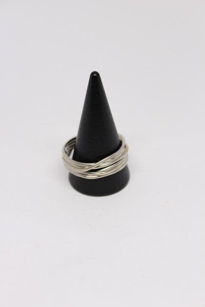 Silver Tangled Wire Ring (Large size) - #97