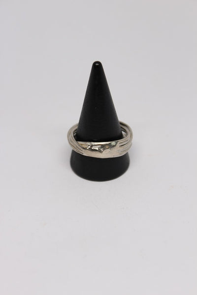 Silver Tangled Wire Ring (Large size) - #97