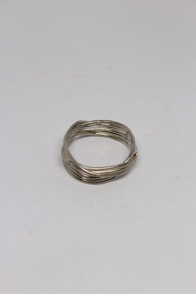 Silver Tangled Wire Ring (Large size) - #97