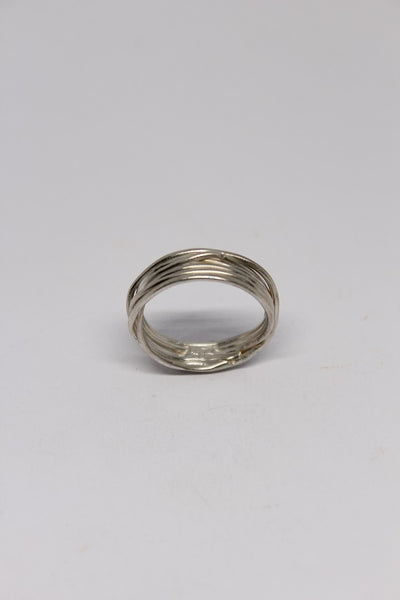 Silver Tangled Wire Ring (Large size) - #97