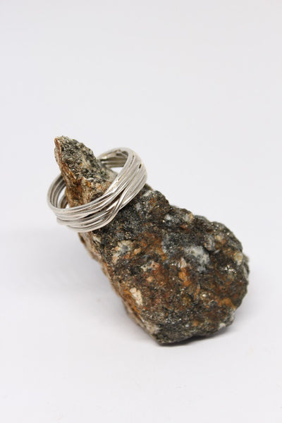 Silver Tangled Wire Ring (Large size) - #97