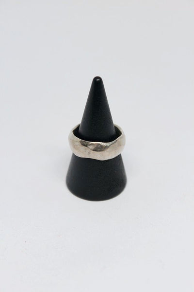 Silver Wavy, Textured Ring  - #98