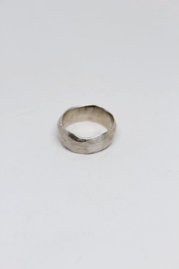 Silver Wavy, Textured Ring  - #98