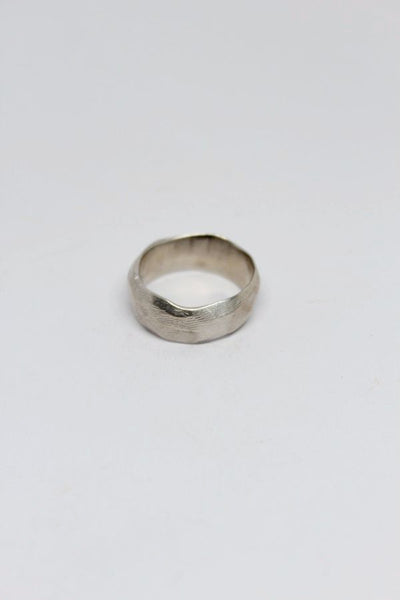 Silver Wavy, Textured Ring  - #98