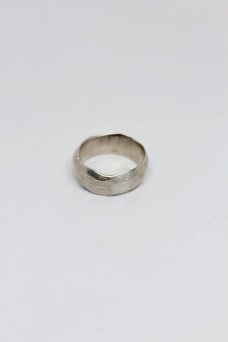 Silver Wavy, Textured Ring  - #98