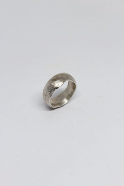Silver Wavy, Textured Ring  - #98
