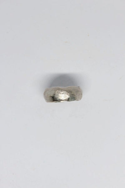 Silver Wavy, Textured Ring  - #98