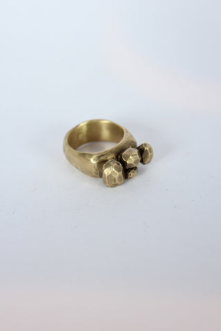 Brass Rocks Ring  - #90