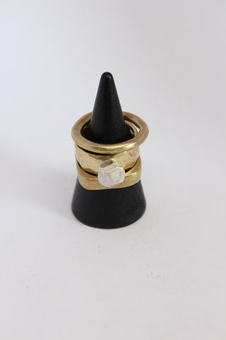 Brass Hand Formed Stacker Ring - #104