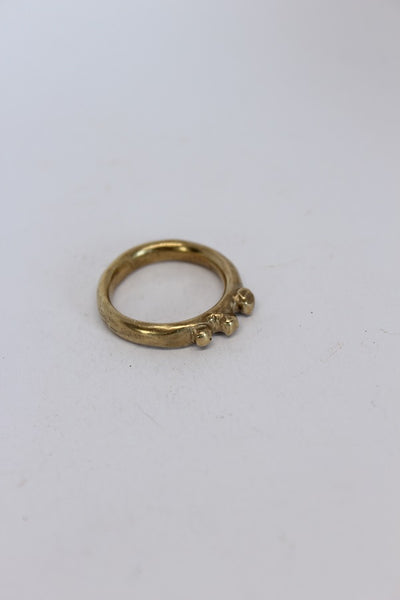 Brass Tiara Stacker Ring - #103