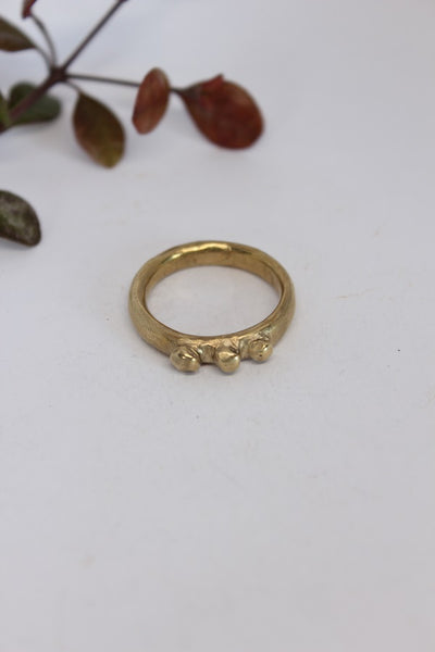 Brass Tiara Stacker Ring - #103