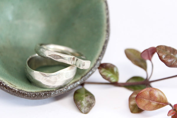 Silver Square Solitaire Stacker Ring  - #105