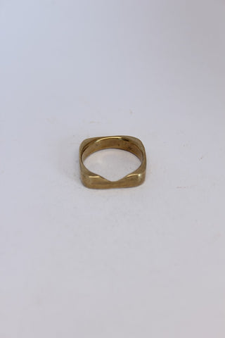 Brass Notched Stacker Ring - #106