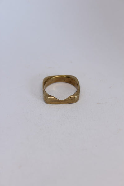 Brass Notched Stacker Ring - #106