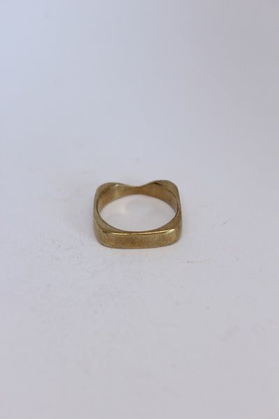 Brass Notched Stacker Ring - #106
