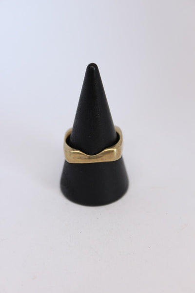 Brass Notched Stacker Ring - #106