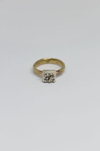 Brass + Silver Ring - #83