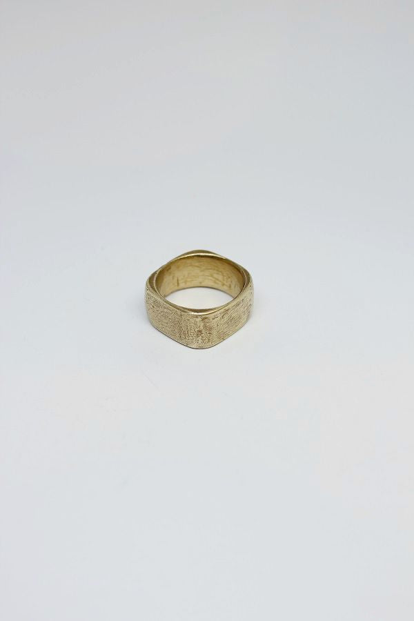 Brass - Wide Square Ring - #45