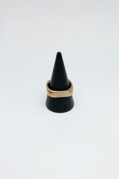 Bronze Band - Narrow Square Ring - #46