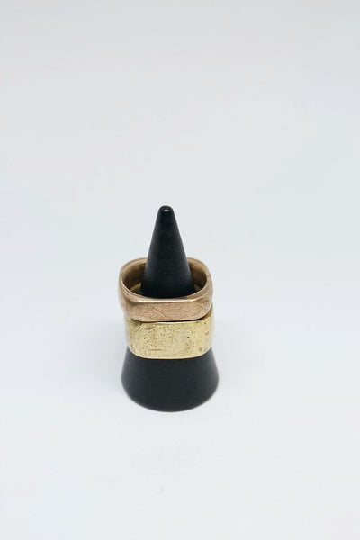 Bronze Band - Narrow Square Ring - #46