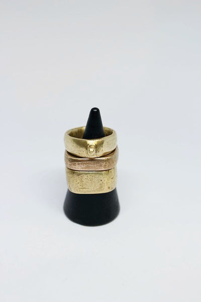 Bronze Band - Narrow Square Ring - #46