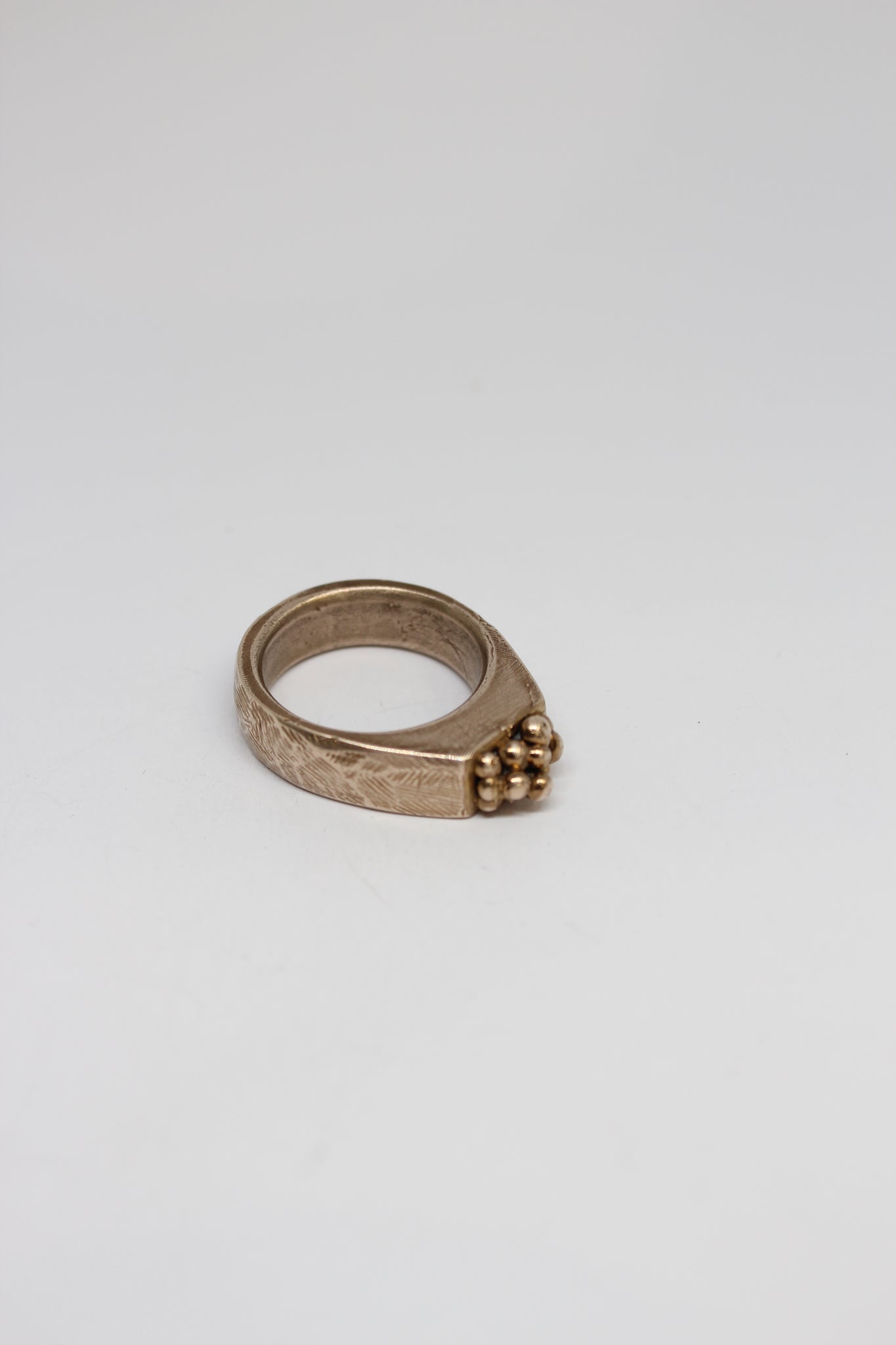 Bronze - Pebble Box Ring - #43