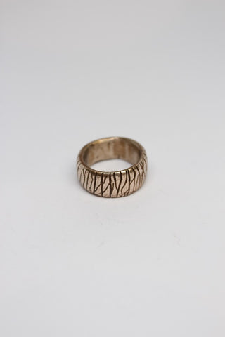 Bronze - Wide Carved Ring - #17