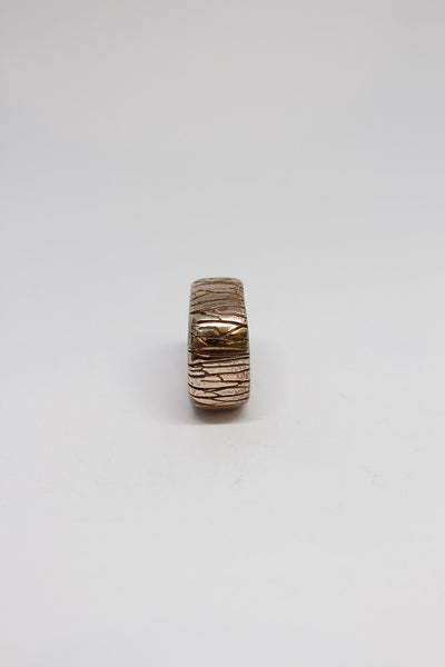 Bronze - Wide Carved Ring - #17