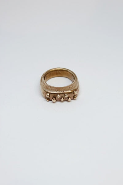 Bronze Pebble Ring - #16