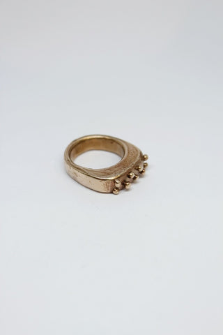 Bronze Pebble Ring - #16