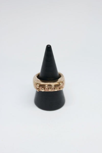 Bronze Pebble Ring - #16
