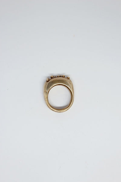 Bronze Pebble Ring - #16
